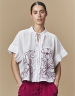 Load image into Gallery viewer, Aria ivory shirt
