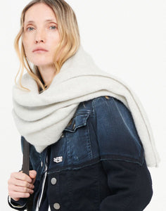 Frosty white scarves