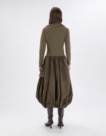 Load image into Gallery viewer, Grid green dress
