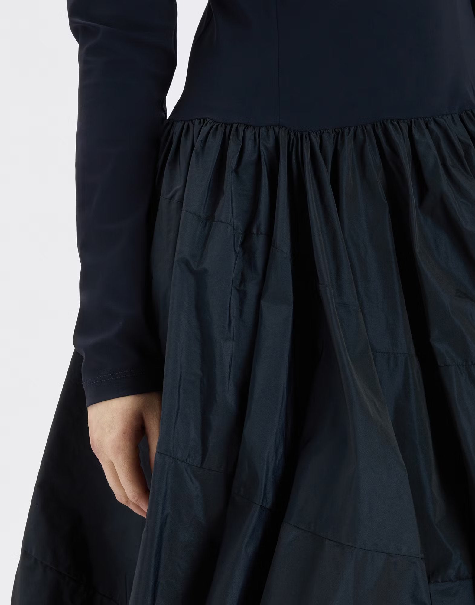 Grid navy dress
