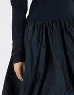 Load image into Gallery viewer, Grid navy dress
