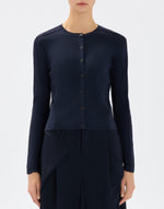 Load image into Gallery viewer, Guipure navy cardigan

