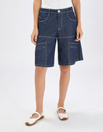 Load image into Gallery viewer, Hitcher denim bermuda shorts
