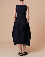 Load image into Gallery viewer, Other way navy dress
