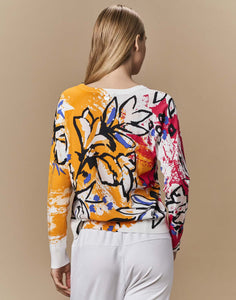 Reach out floral sweater