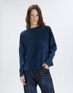 Serious blue top