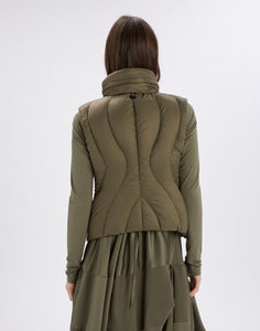 Spiffy green padded vest
