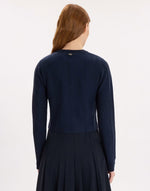 Load image into Gallery viewer, Tophat navy cardigan
