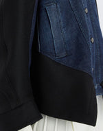 Load image into Gallery viewer, Urchin black denim and wool jacket
